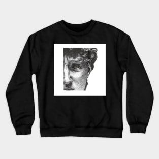 seek the face (pointillism) Crewneck Sweatshirt